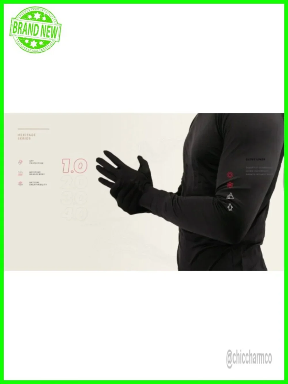 100% Silk Touch Screen Glove Liners for Cold Weather